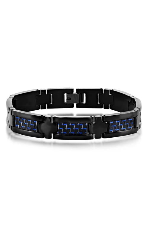 Shop Blackjack Geometric Bracelet In Black/blue