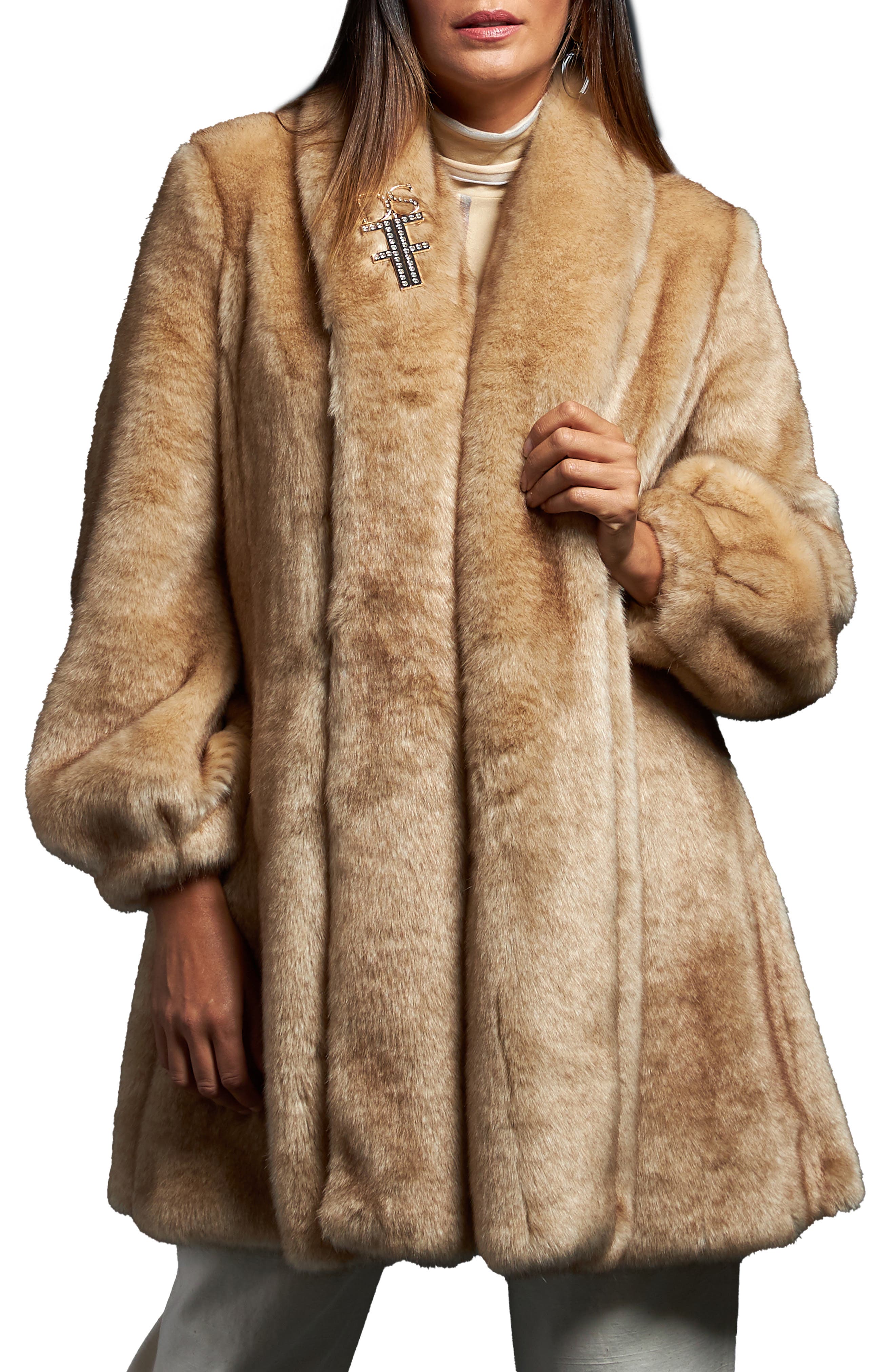 Multicolored XS discount 53% Cotton Brothers Long coat WOMEN FASHION Coats Fur 