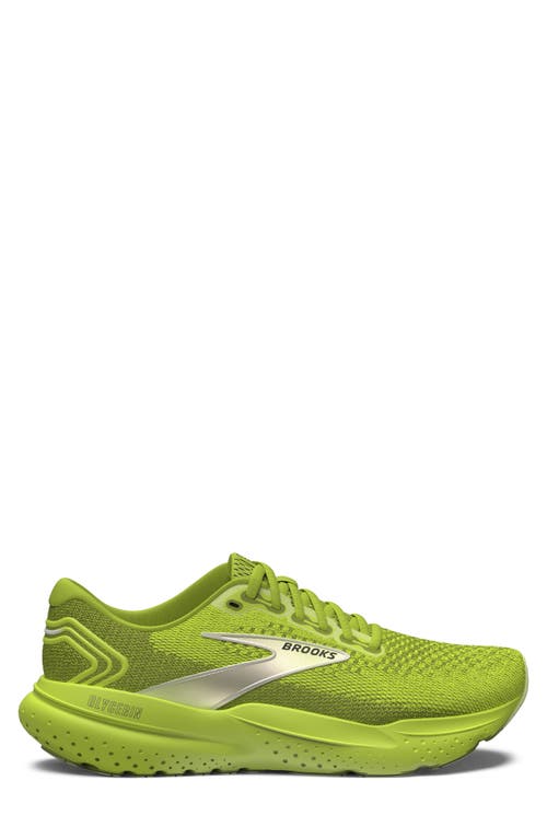 Shop Brooks Glycerin 21 Running Shoe In Lovebird/pale Yellow Lime