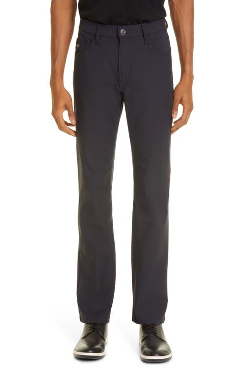 Emporio Armani Men's Stretch Five Pocket Pants Solid Blue Navy at Nordstrom,