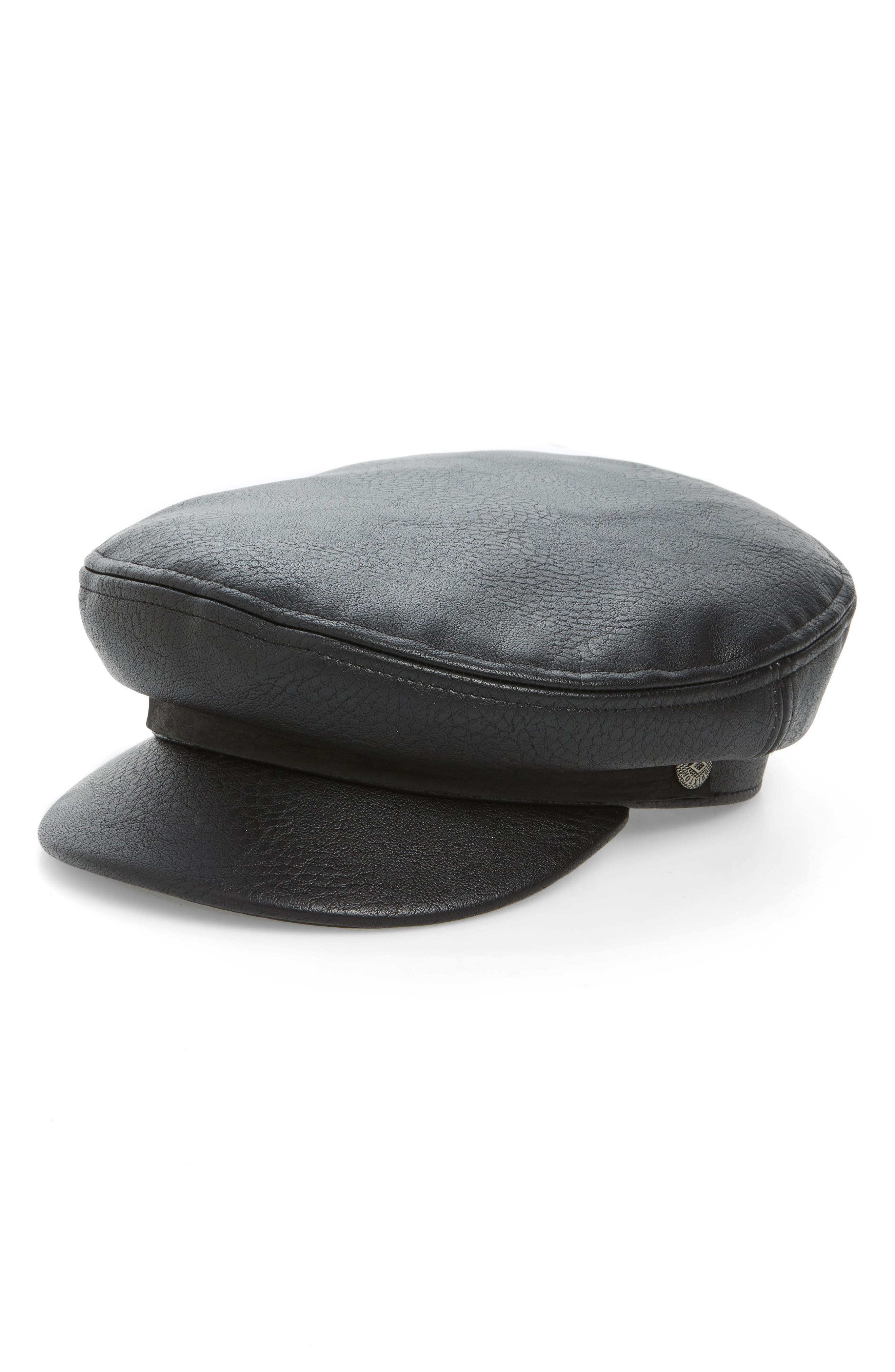 brixton fiddler cap leather