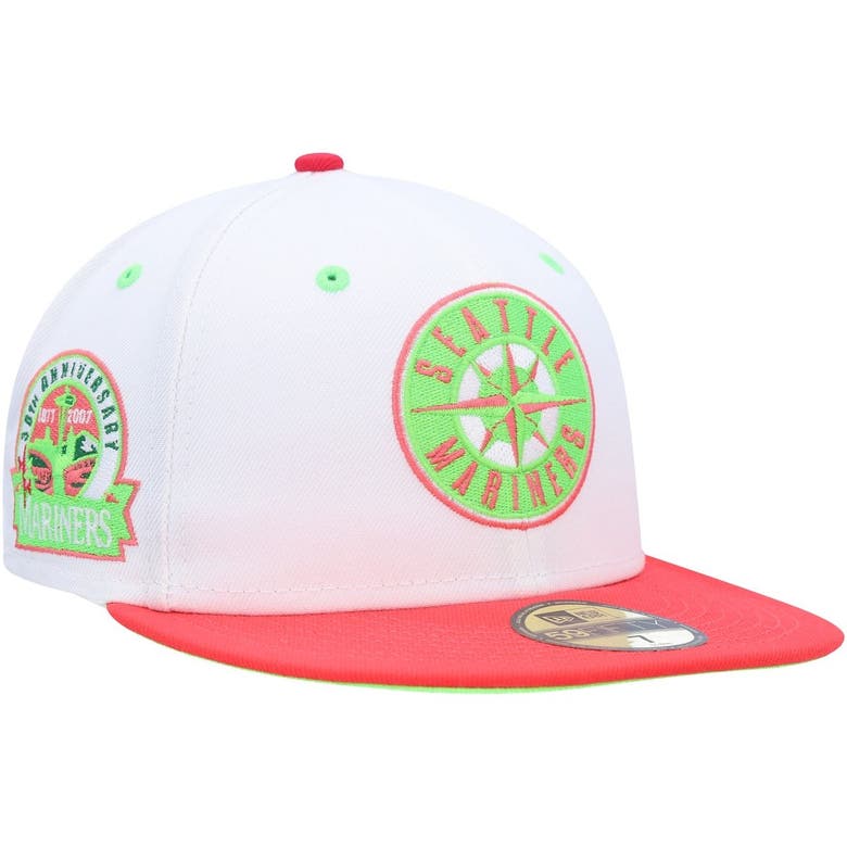 New Era White/Coral Toronto Blue Jays 1992 World Series Strawberry Lolli 59FIFTY Fitted Hat