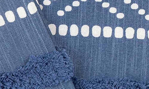 Parkland Collection Niko Tasseled Throw Blanket In Blue