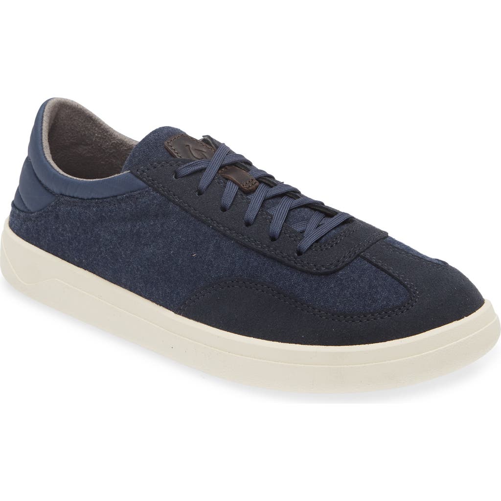 Olukai Pūliki Lace-up Sneaker In Blue Depth/vintage Indigo