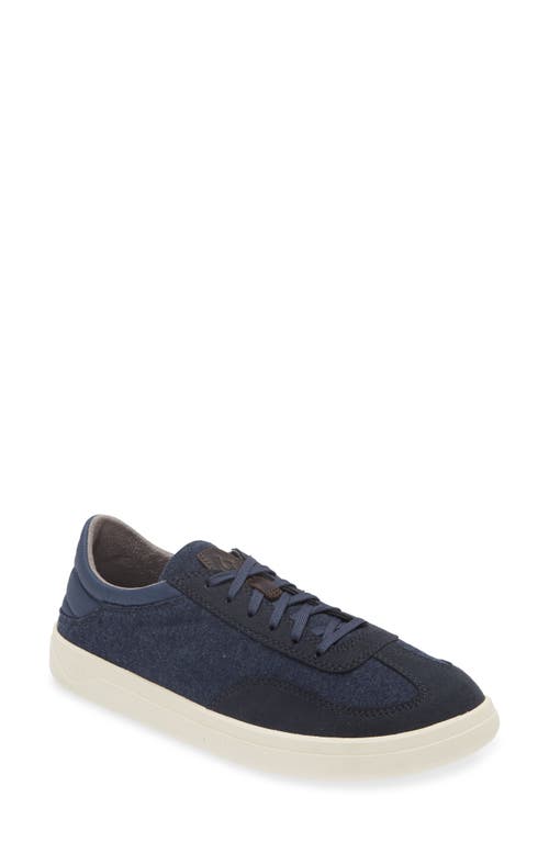 Shop Olukai Pūliki Lace-up Sneaker In Blue Depth/vintage Indigo