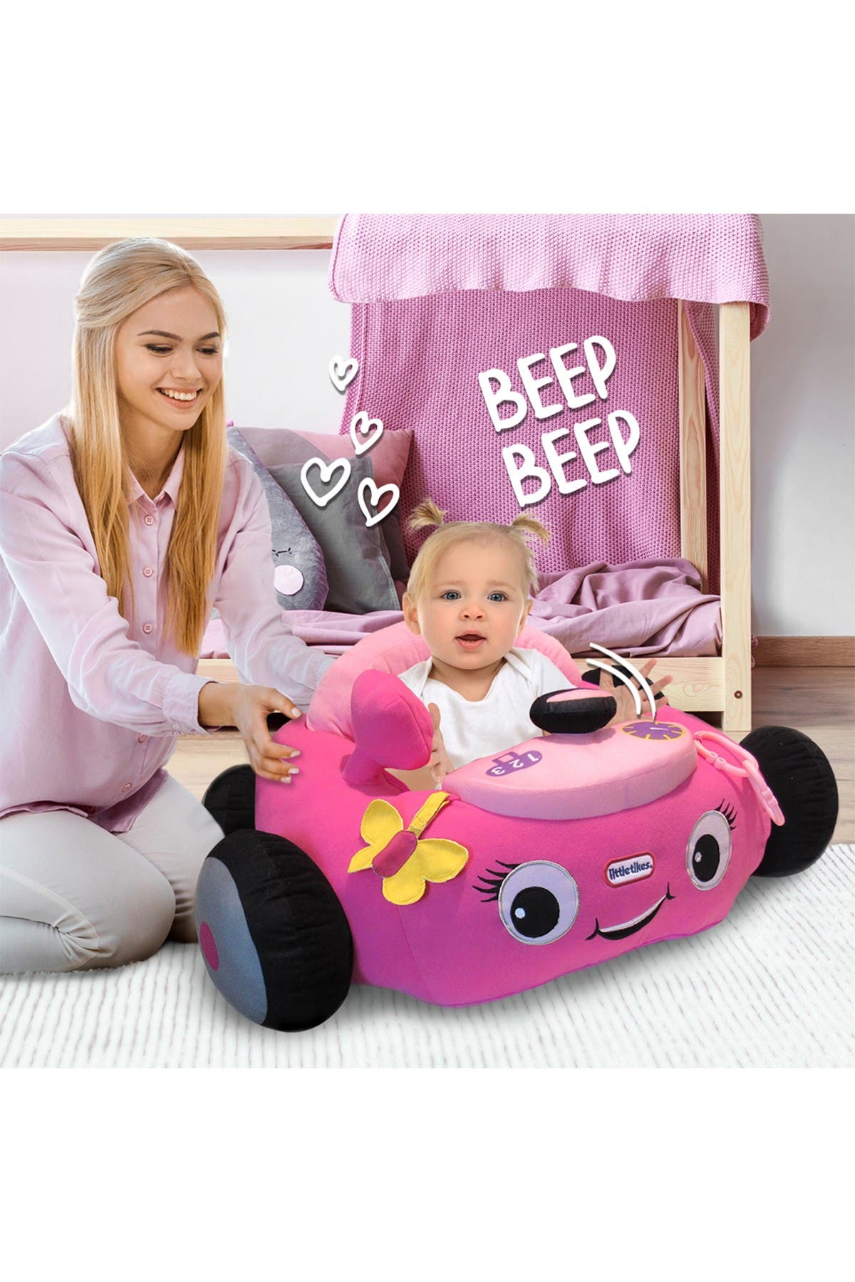 little tikes plush car pink