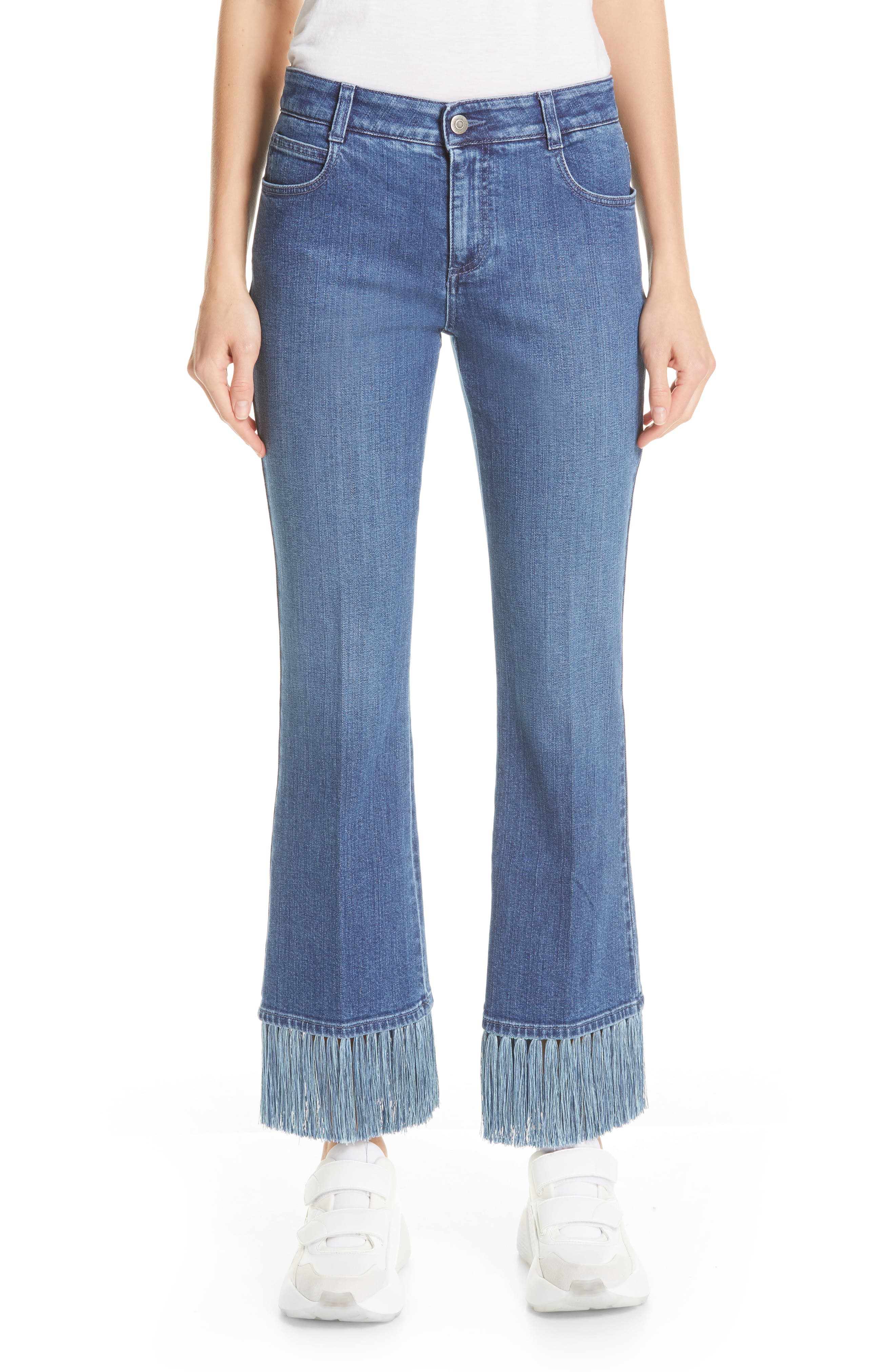 flare jeans with fringe