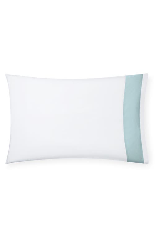 Sferra Casida Pillowcase In White/poolside