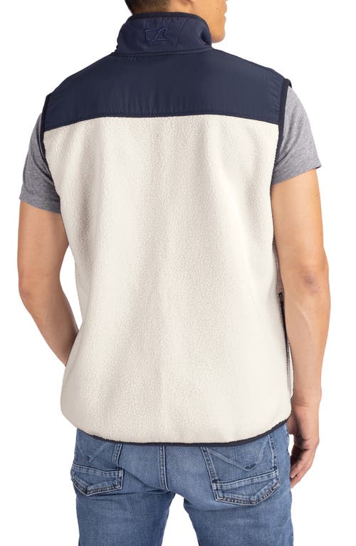 Cutter & Buck Cascade Eco Fleece Mens Vest In White