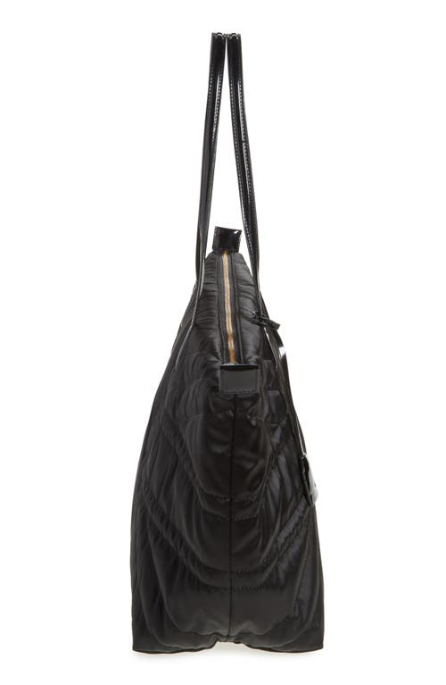 Kurt Geiger London Recycled Union Jack Shopper Tote Bag In Black