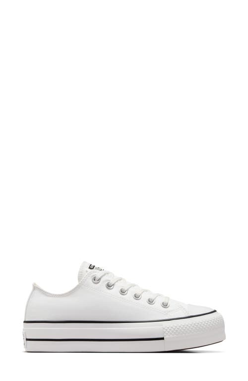 Shop Converse Chuck Taylor® All Star® Lift Low Top Sneaker In White/black/white