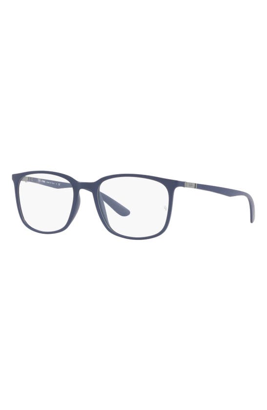 Ray Ban 54mm Square Optical Glasses In Blue