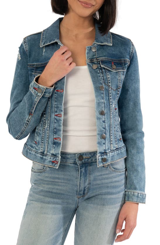 Kut From The Kloth Amelia Denim Jacket In Wholesome | ModeSens