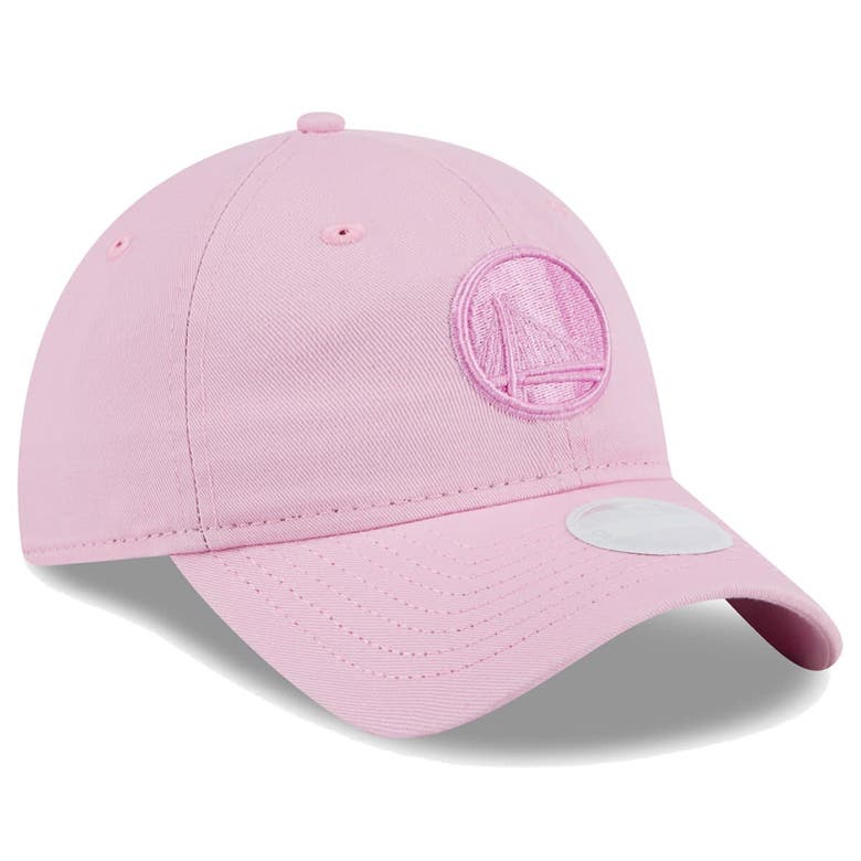 Shop New Era Pink Golden State Warriors Colorpack Tonal 9twenty Adjustable Hat