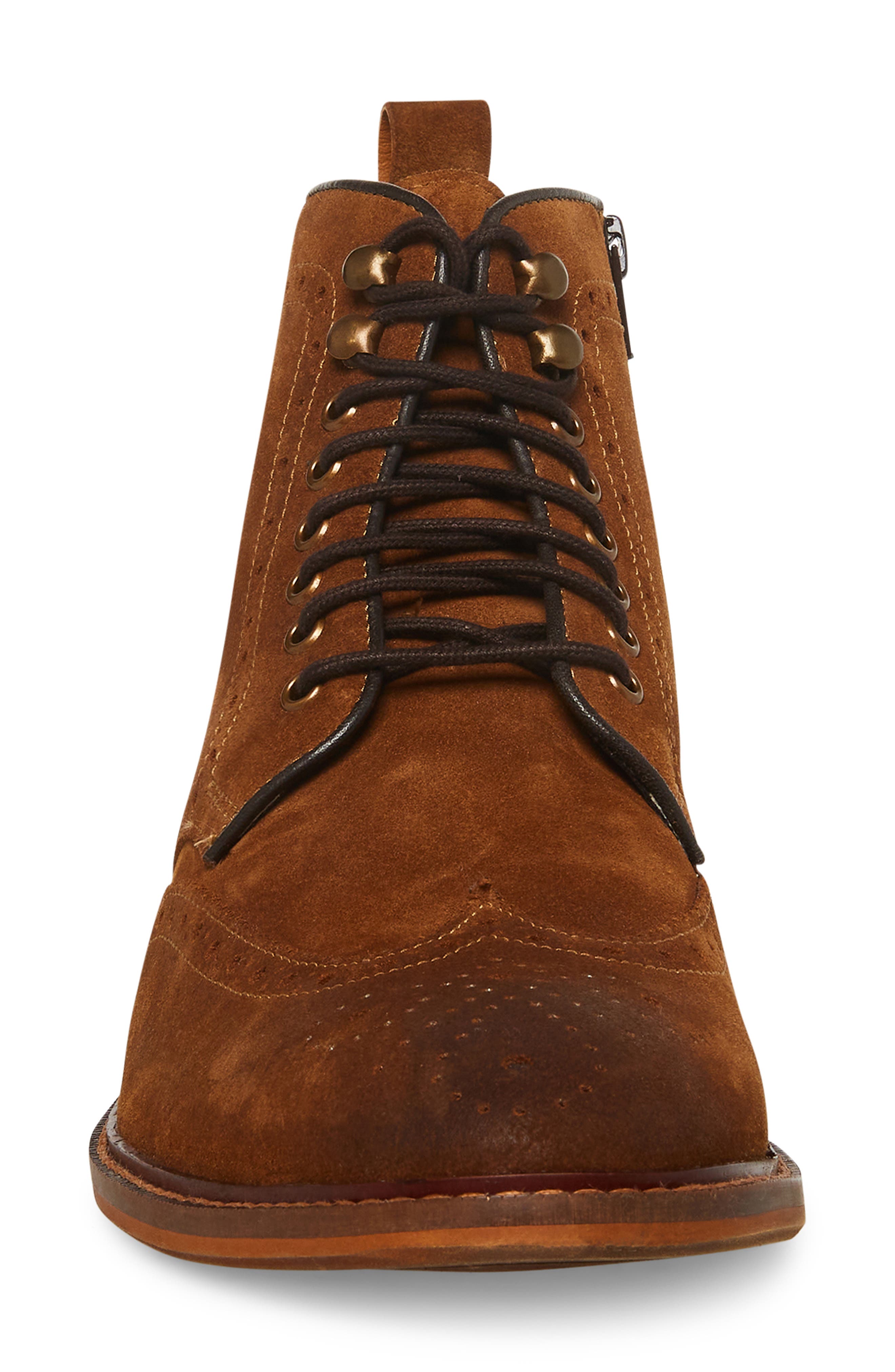 Steve Madden Wingtip Suede Lace-up Boot 