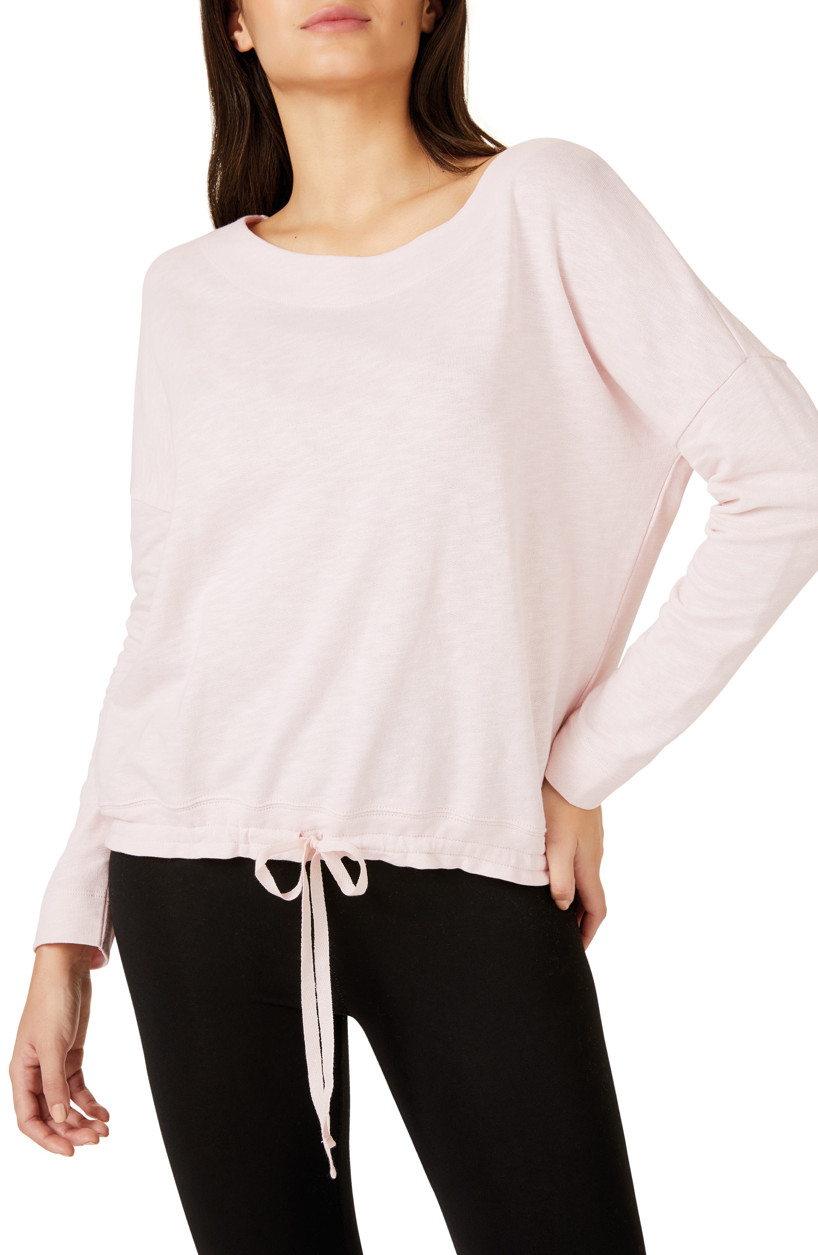The White Company Tie Hem Sweatshirt, Pink