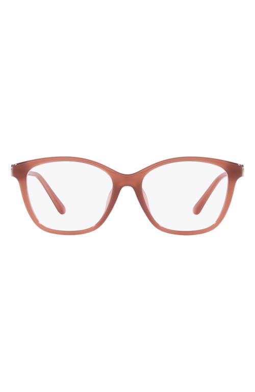 Michael Kors Boulder 53mm Square Optical Glasses in Pink at Nordstrom