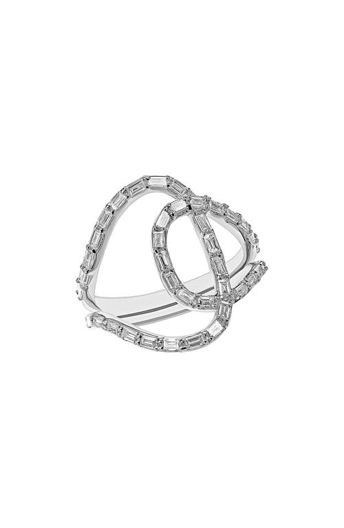 Illuminating Baguette Diamond Ring in White Gold