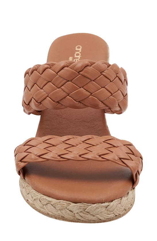 Andre Assous Women's Aria Slip On Espadrille Wedge Sandals In Cuero