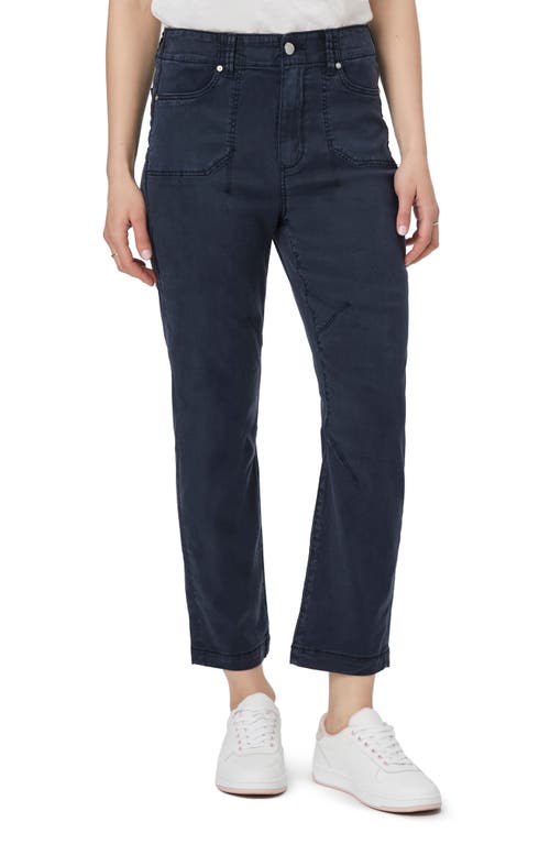 PAIGE Drew Straight Leg Utility Pants Navy Seascape at Nordstrom,