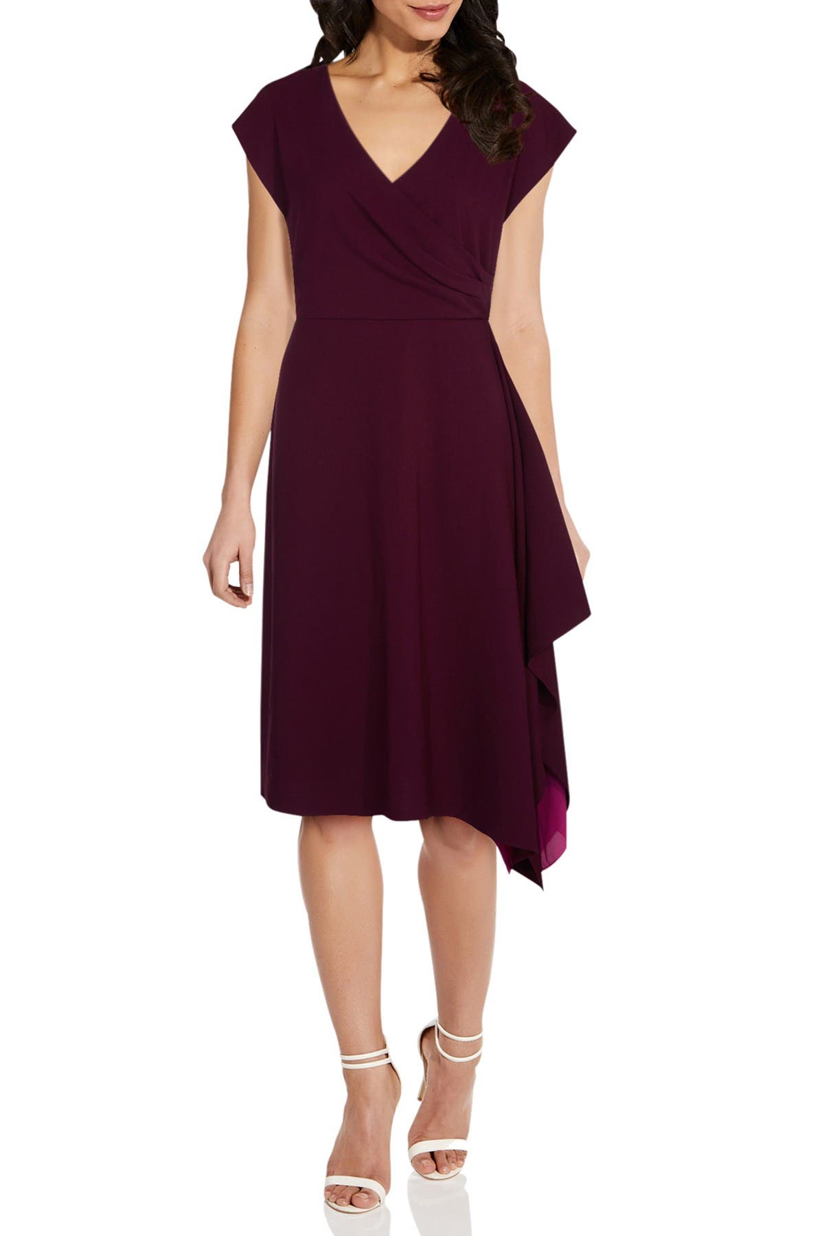 adrianna papell wrap dress