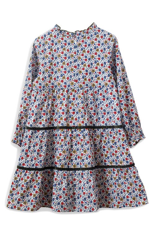 Shop Beet World Kids' Lily Floral Tiered Dress In Rainier Valley