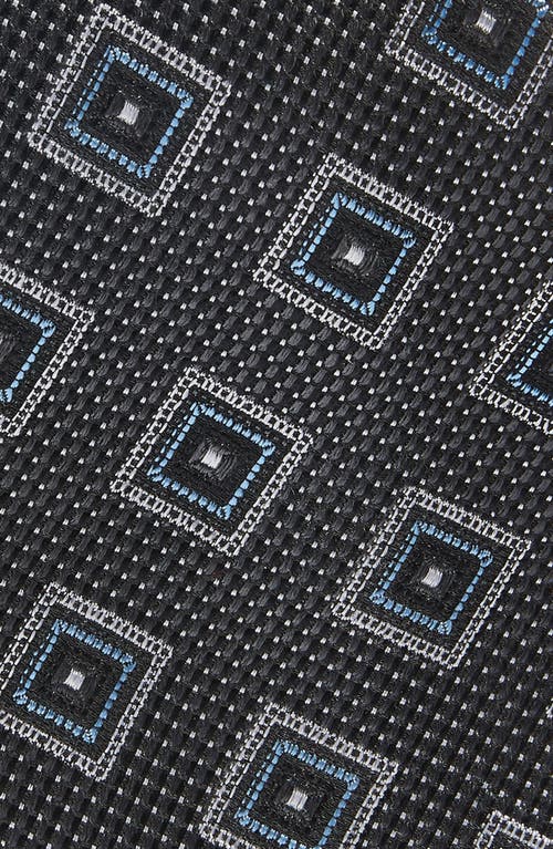 Shop Nordstrom Grid Silk Tie In Black