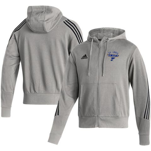 Men's St. Louis Blues Hockey Gray Full Zip Hoodie Size S Signature Concepts
