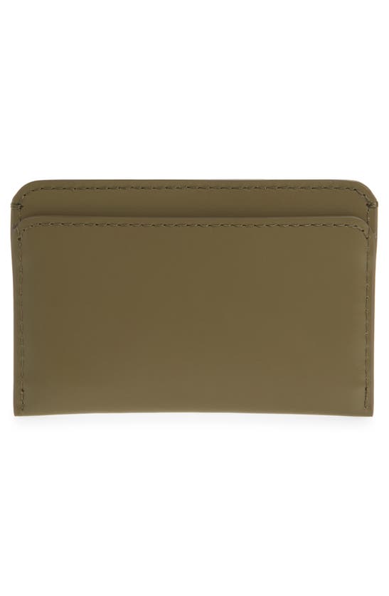 Shop Mulberry Pimlico Card Case In Linen Green