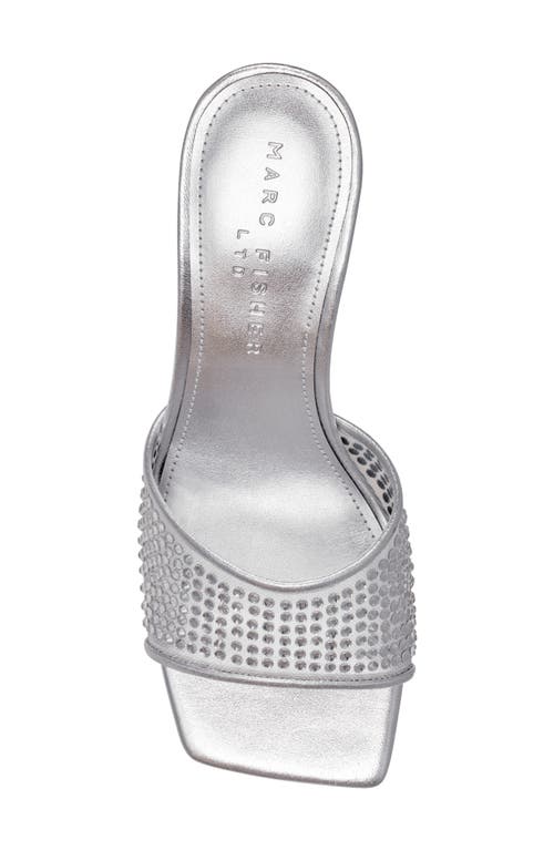 Shop Marc Fisher Ltd Delaney Slide Sandal In Silver