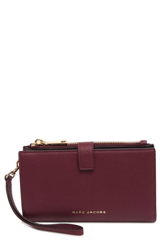Marc Jacobs Brb Phone Wristlet In Pomegranate
