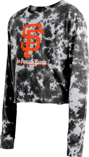 Women's San Francisco Giants New Era Black Tie-Dye Jogger Pants