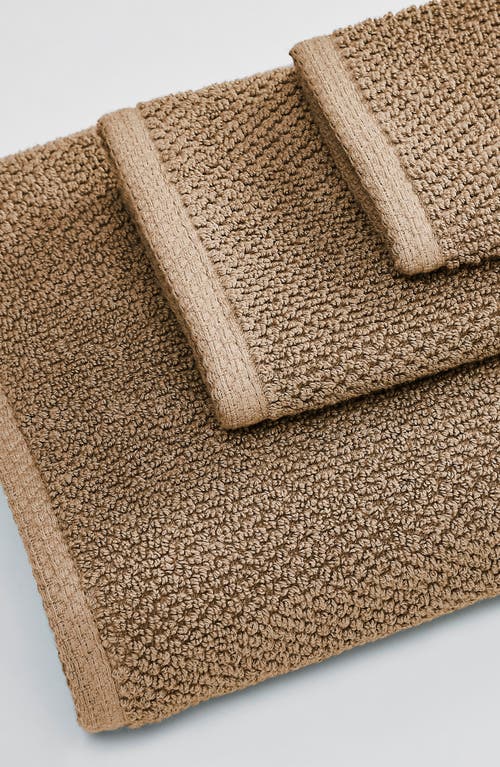 Woven & Weft Textured Cotton 12-pack Washcloths In Mocha