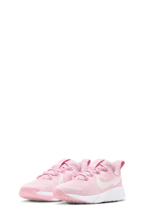 Shop Nike Kids' Star Runner 4 Nn Gs Sneaker In Pink Foam/white/white