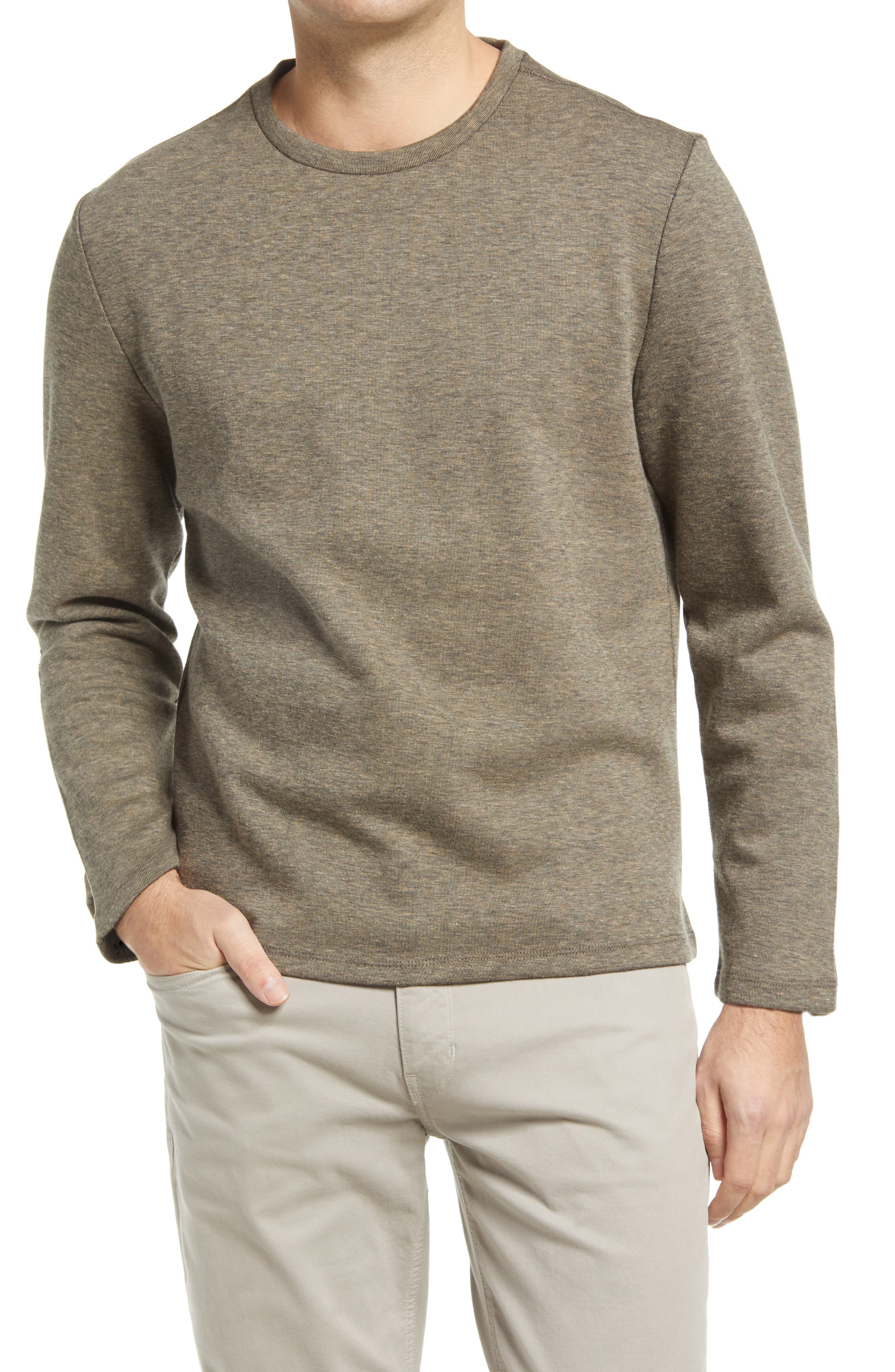 tan crewneck