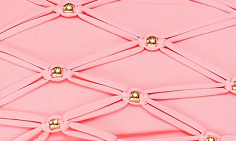 Pq Swim Brynn Beaded Bandeau Bikini Top In Gelato