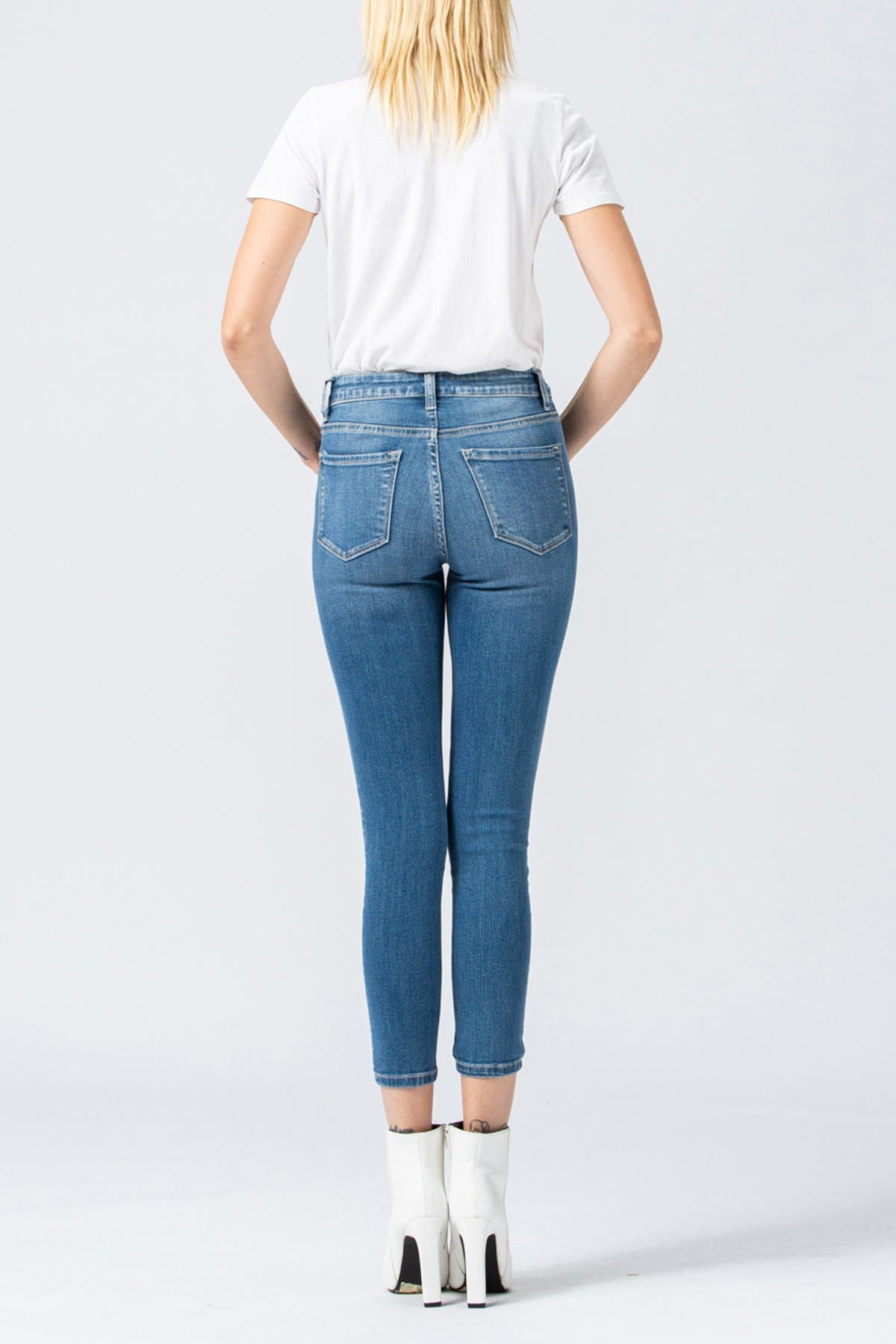 VERVET BY FLYING MONKEY | Amber Crop Mid Rise Skinny Jeans | Nordstrom Rack