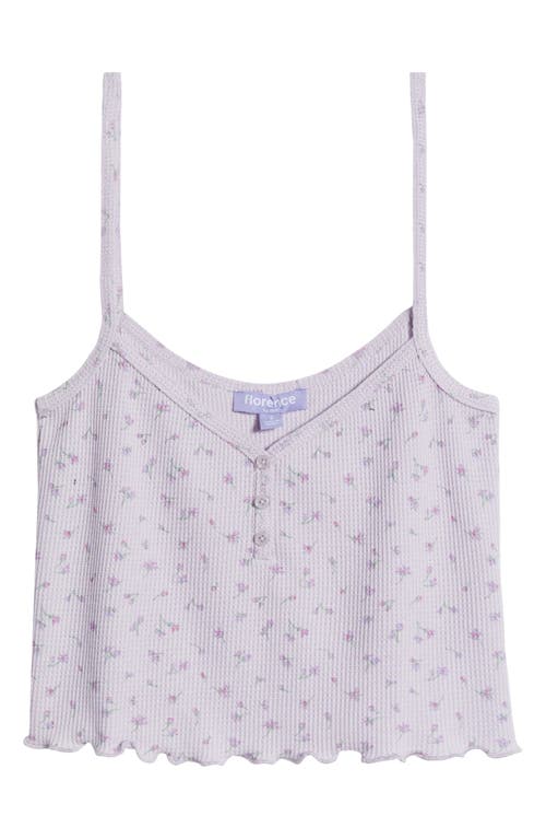 Shop Florence By Mills Micro Thermal Camisole In Soft Millie Lav Garden Floral