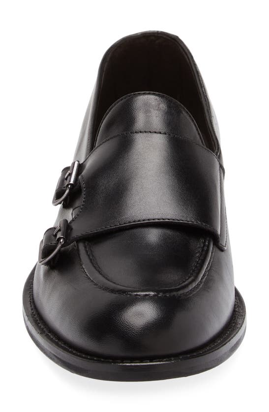 Shop Bruno Magli Blake Monk Strap Shoe In Black