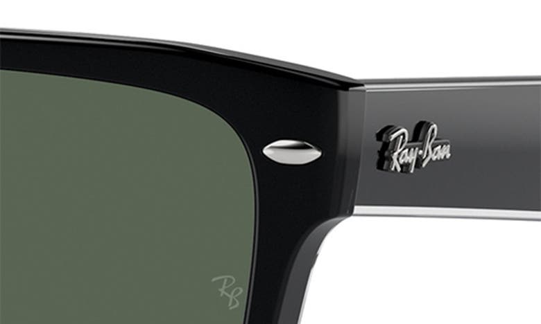 Shop Ray Ban Ray-ban 57mm Square Sunglasses In Dark Green