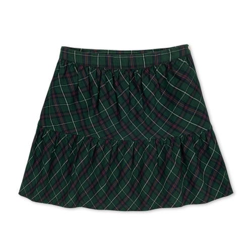 Hope & Henry Girls' Organic Flounce Party Skirt, Toddler In Merry Pine Plaid