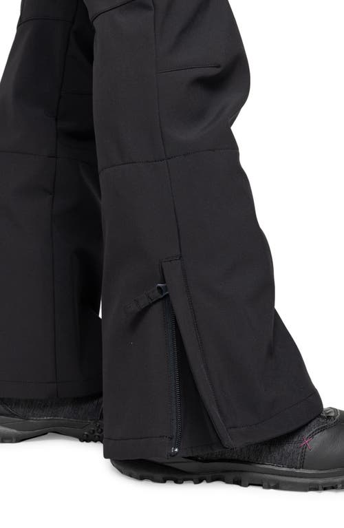 Shop Roxy Rising High Waterproof Shell Snow Pants In Anthracite