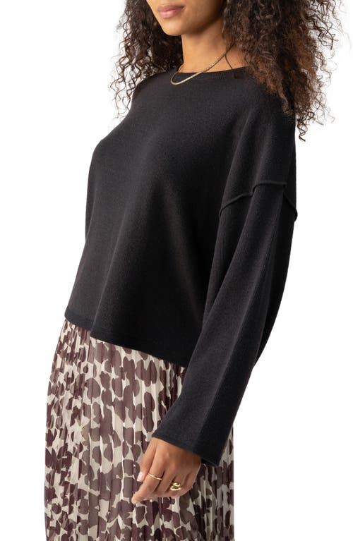 Shop Sanctuary Change Of Scenery Knit Top In Black