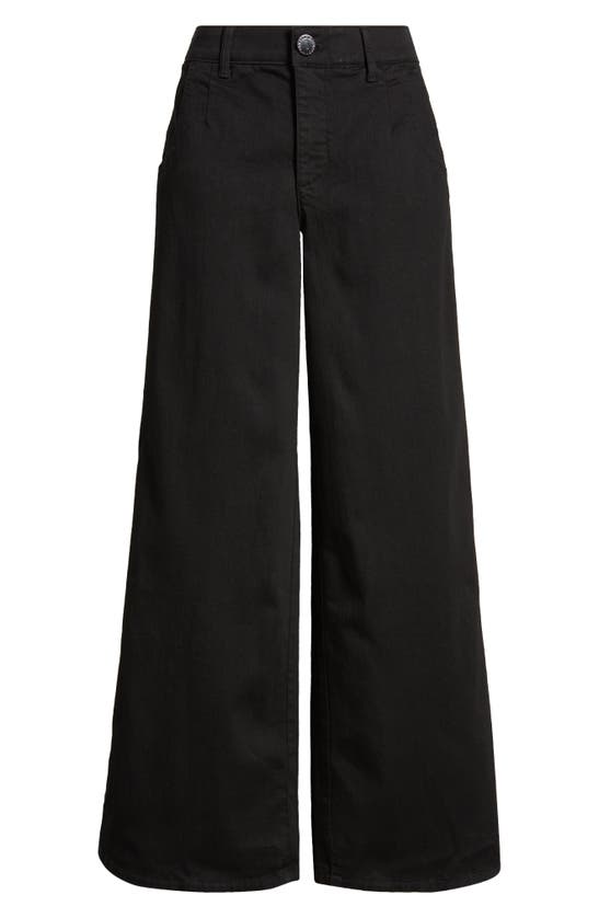 Shop Wit & Wisdom 'ab'solution Skyrise Wide Leg Pants In Black