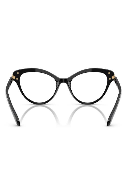 Swarovski 53mm Cat Eye Optical Glasses In Black