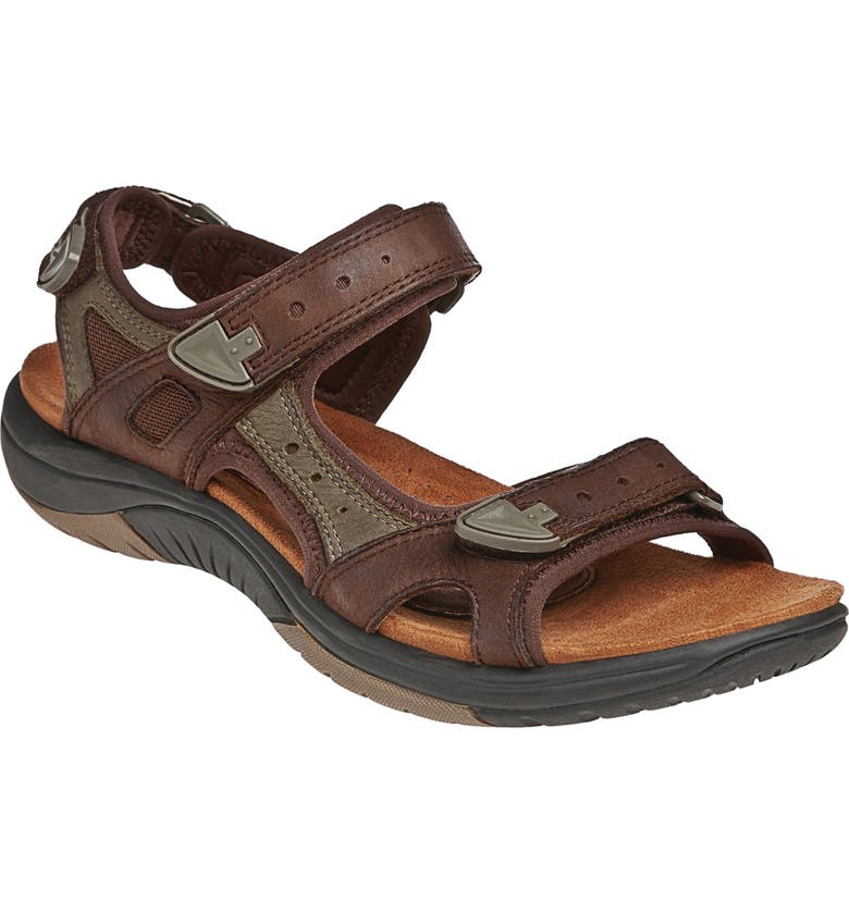 ROCKPORT COBB HILL Fiona Sandal, Main, color, BROWN LEATHER