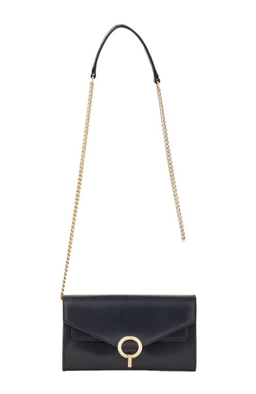 Sandro Yza Pocket Clutch Bag In Black