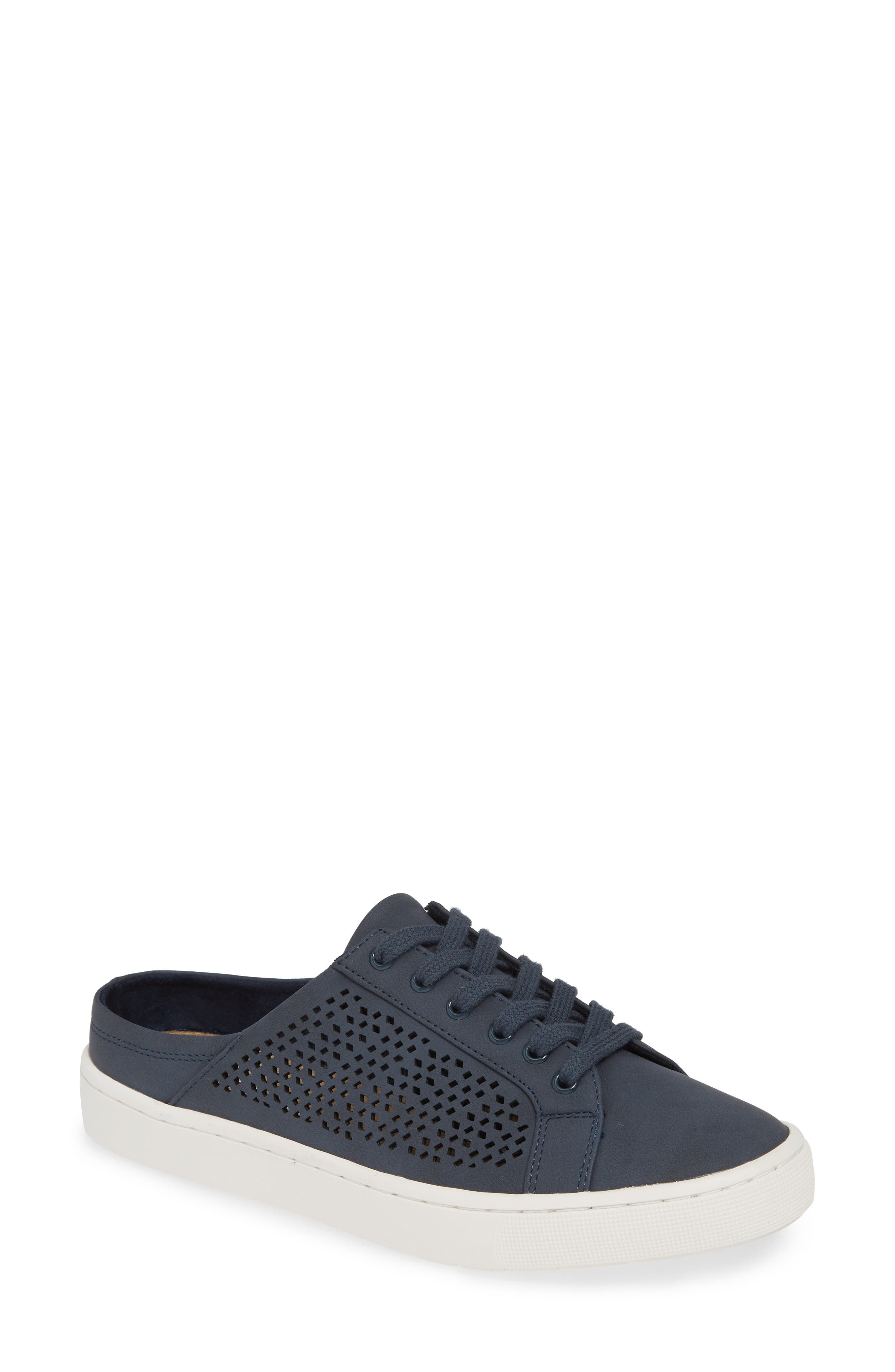 Bella Vita Star Open Back Sneaker- Blue