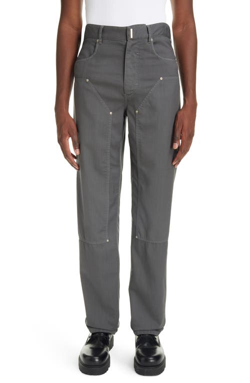 Givenchy Riveted Stretch Wool Carpenter Pants Grey at Nordstrom, Us