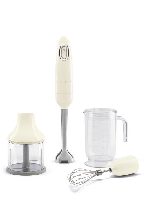 Smeg Retro Style Hand Blender Set In Cream